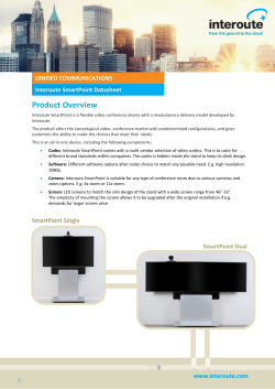 Interoute SmartPoint Datasheet