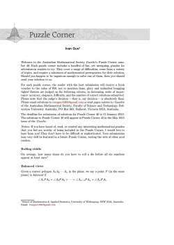 Ivan Guo* - Australian Mathematical Society