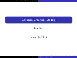 Gaussian Graphical Models
