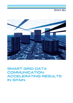 smart grid data communication: accelerating results in spain