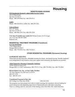 housing list - NAMI Santa Clara County
