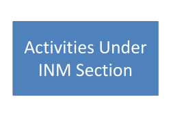 Activities Under INM Section - Agriculture Department in Mizoram