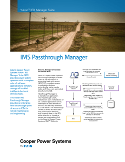 B1130-07410 IMS Passthrough Manager