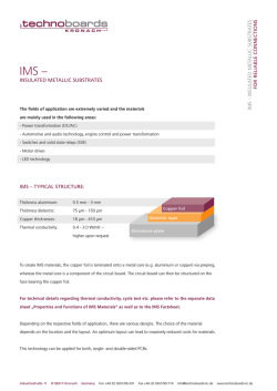 IMS Informationsheet - Technoboards