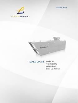 MAKE-UP AIR Model: IDF