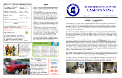 September 2014 Newsletter - Hudspeth Regional Center