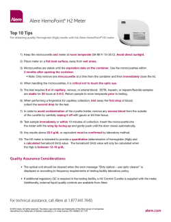 HemoPoint H2 Meter Top 10 Tips