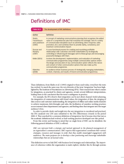 Download sample pages - Definitions of IMC