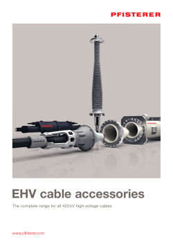 EHV cable accessories - The complete range for all 420