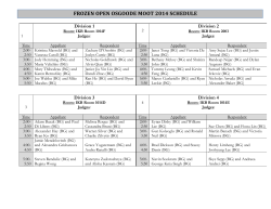 FOOM Schedule 2014 (Participants)