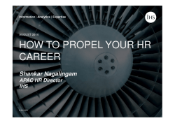 IHS - How To Propel Your HR Career