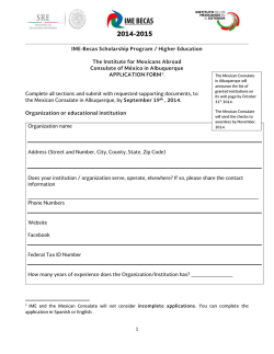 IME-Becas Scholarship Program / Higher Education The Institute for