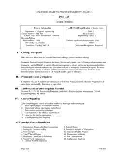 IME 403 - Cal Poly Pomona