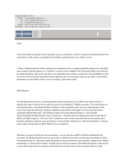 IME Responses to Medicaid Questions