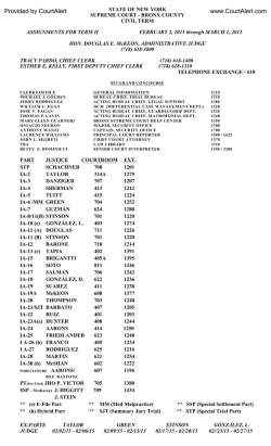 Bronx County Term Sheet