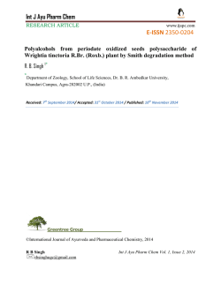 Polyalcohols from periodate oxidized seeds polysaccharide of