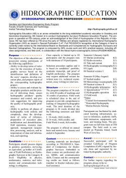 HIDROGRAPHIC EDUCATION