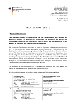 RECHTSANWALTSLISTE - German Consulate General Hong Kong