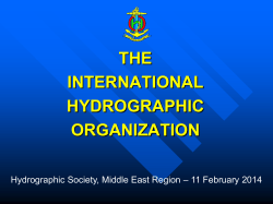 IHO Presentation to Middle East Region (Feb 14)