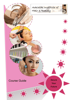 Course Guide - Adelaide Institute of Hair and Beauty