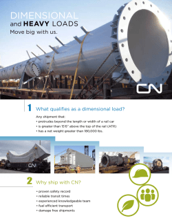 DIMENSIONAL - Canadian National Railway