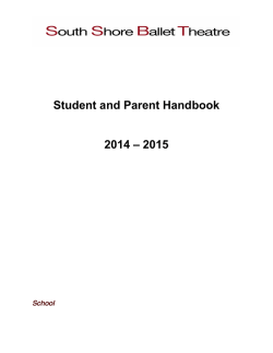 Student and Parent Handbook (PDF)