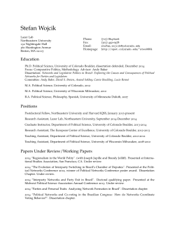 CV in PDF - University of Colorado Boulder