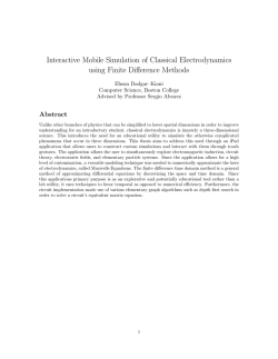 Interactive Mobile Simulation of Classical