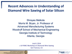 Recent Advances in Understanding of Diamond Wire Swing