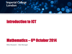 ICT Induction Template 2014