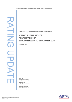 Download the BPAM Weekly Rating Update here.