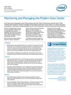 Monitoring for Modern Data Center Management