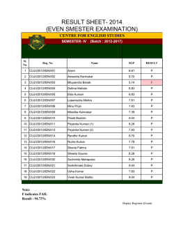 IEN 4th Even Sem 2014
