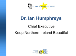 Dr. Ian Humphreys - The Clean Europe Network