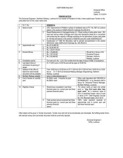 Download NIT - Northern Railway