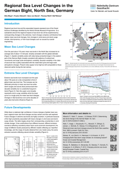 Introduction Mean Sea Level Changes Extreme Sea
