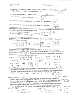 1 sided limits and continuity answers