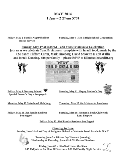 JUNE 2010 - Congregation Sons of Israel