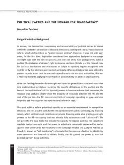Political Parties and the Demand for Transparency