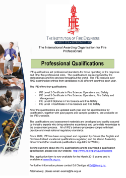Download here - Institution of Fire Engineers