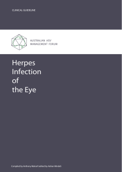 Herpes Infection of the Eye