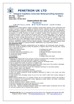 Penetron IFU (Instruction For Use)