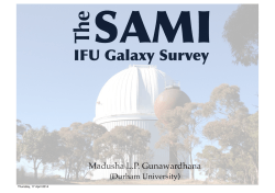 IFU Galaxy Survey - Durham University