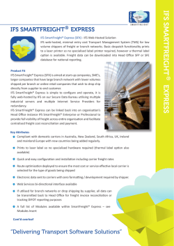 Download PDF - IFS SmartFreight
