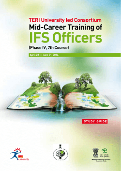 IFS Officers - TERI University