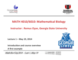 Lecture 1 - Georgia State University