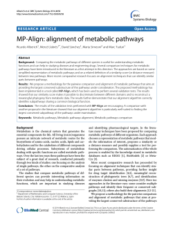 MP-Align: alignment of metabolic pathways