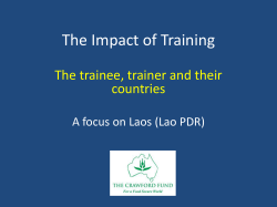 The Impact of Training