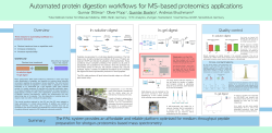 Automated protein digestion workflows for MS-based