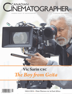 The Boy from Geita - Canadian Society of Cinematographers